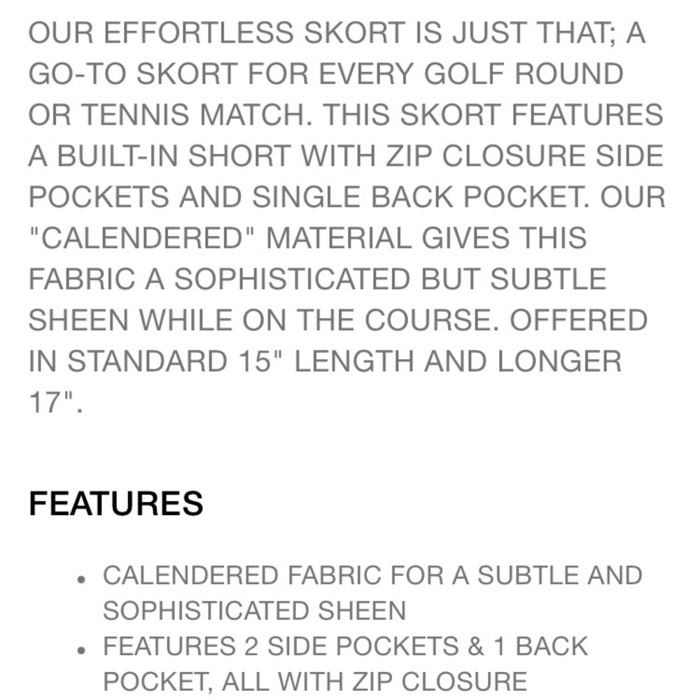 G/Fore Effortless Skort - Size Large - image 2